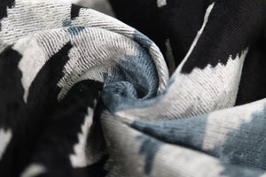 Handmade Black Gray Chevron Velvet Pillow – 16x24 in Luxury Accent