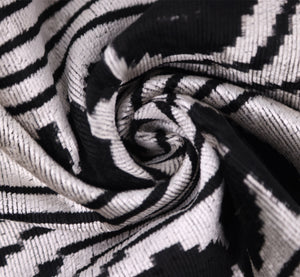 Handmade Silver Black Velvet Lumbar Pillow 16x24 – Modern Geometric Designer Cushion