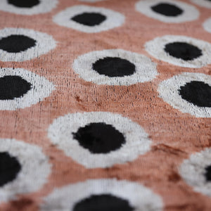 Copper Gold Black Dot Silk Velvet Lumbar Pillow – 16x24 Handmade Modern Cushion