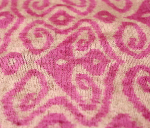 Rose Silk Velvet Pillow 16x24 Handmade Luxury Lumbar Cushion