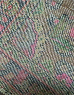 3 x 7 Antique Persian Hamadan Nahavand Rug, Tribal Runner Rug , Handmade Oriental Wool Rug, Vegetable Dyed, Purple-Red & Dark Blue, 3x7 Rug