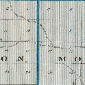 Vintage Map of Pulaski County, Indiana 1876