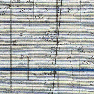 Vintage Map of Adams County, Indiana 1876