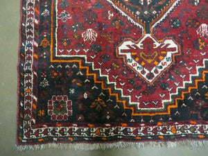 4' X 6' Antique Handmade Turkish Wool Veg Dyes Rug Organic Red Nice M10