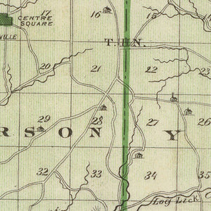 Vintage Map of Switzerland County, Indiana 1876
