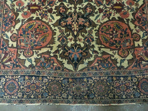 4' X 6' Antique Ultra Fine Handmade India Floral Oriental Wool Rug Carpet Nice