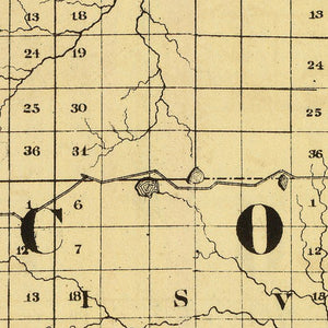 Vintage Map of Alcona County, Michigan 1873