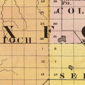 Vintage Map of Wexford County, Michigan 1873