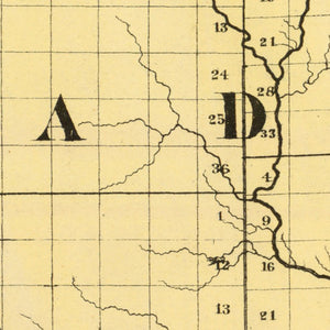 Vintage Map of Gladwin County, Michigan 1873