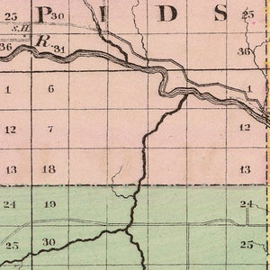 Vintage Map of Alpena County, Michigan 1873