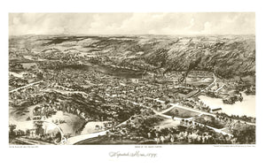 Vintage Map of Hopedale, Massachusetts 1899