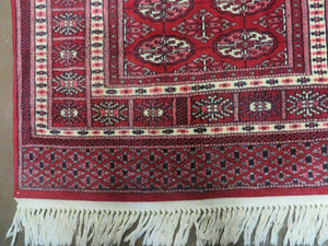 3' X 5' Vintage Fine Handmade Turkoman Bokhara Yamud Rug Carpet Nice