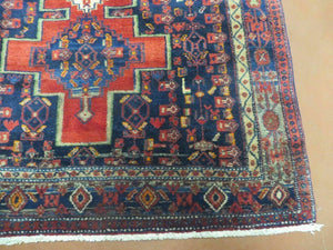 4' X 7' Antique Handmade Turkish Wool Rug Nice # 638