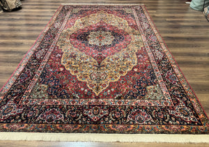 Karastan Rug 5.9 x 9 Medallion Kirman #700/718, Original 700 Series, Wool, Discontinued, Vintage