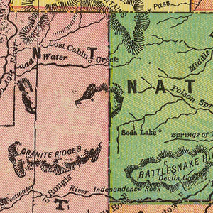 Vintage Map of Wyoming 1909