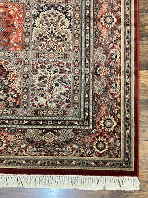 Couristan Rug 8x11, Belgium Power Loomed Carpet, Vintage Wool Oriental Rug, Multicolor Panel Design, 8 x 11 Room Sized Rug