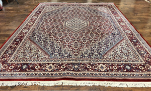 Karastan Rug 8x10, Kara Shah Red Bidjar, Belgium Power Loomed Rug, Wool Pile Karastan Rug, Vintage