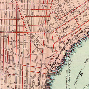 Vintage Map of Philadelphia, Pennsylvania 1897