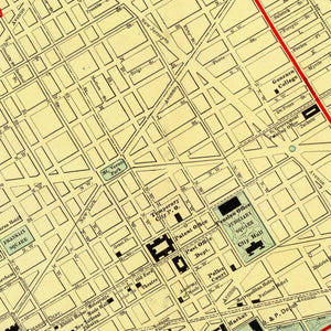 Vintage Map of Washington, DC 1897