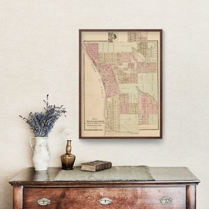 Vintage Map of Stillwater, Minnesota 1874