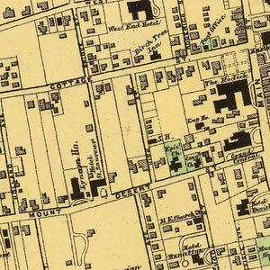 Vintage Map of Bar Harbor, Maine 1894