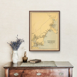 Vintage Map of York Beach, Maine 1894