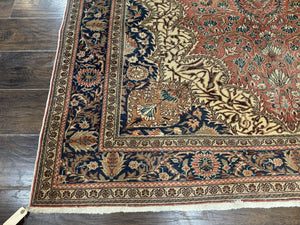 Turkish Kayseri Rug 6x10, Antique Turkish Carpet, Floral Medallion, Oriental Carpet, Red