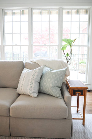 Chapple Chandler x Nicole Speake Scallop Stripe Floral Pillow Cover