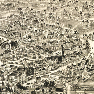 Vintage Map of Newton, Massachusetts 1897