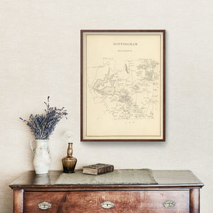 Vintage Map of Nottingham, New Hampshire 1892