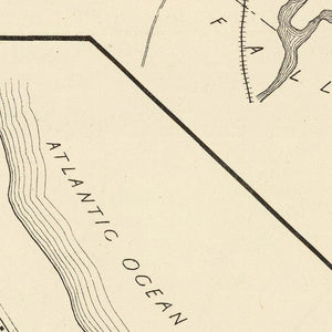 Vintage Map of Hampton, New Hampshire 1892