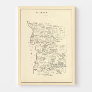 Vintage Map of Haverhill, New Hampshire 1892