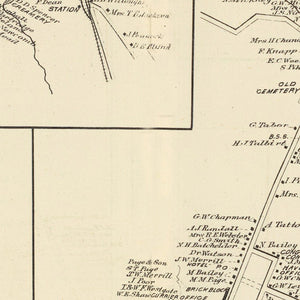 Vintage Map of Haverhill, New Hampshire 1892