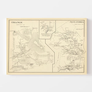 Vintage Map of Alexandria, New Hampshire 1892