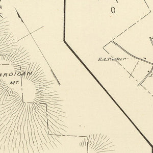 Vintage Map of Alexandria, New Hampshire 1892