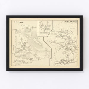 Vintage Map of Alexandria, New Hampshire 1892