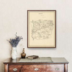 Vintage Map of Lebanon, New Hampshire 1892