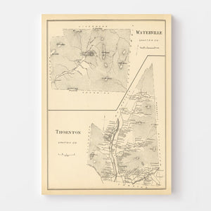Vintage Map of Thornton, New Hampshire 1892