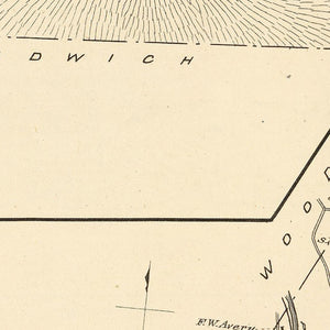Vintage Map of Thornton, New Hampshire 1892