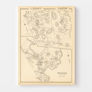 Vintage Map of Easton, New Hampshire 1892