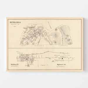 Vintage Map of Bethlehem, New Hampshire 1892