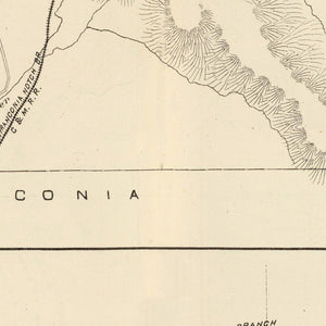 Vintage Map of Bethlehem, New Hampshire 1892