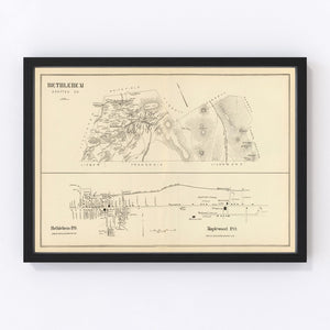 Vintage Map of Bethlehem, New Hampshire 1892