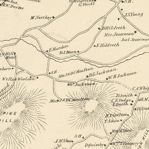 Vintage Map of Lisbon, New Hampshire 1892