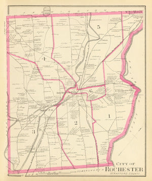 Vintage Map of Rochester, New Hampshire 1892