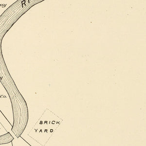 Vintage Map of Gonic, New Hampshire 1892