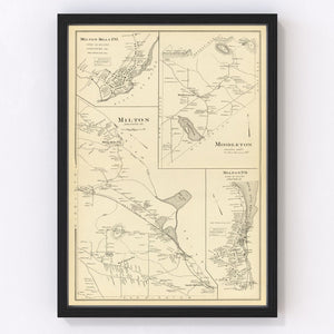 Vintage Map of Middleton, New Hampshire 1892