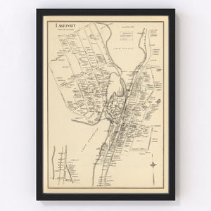 Vintage Map of Lakeport, New Hampshire 1892