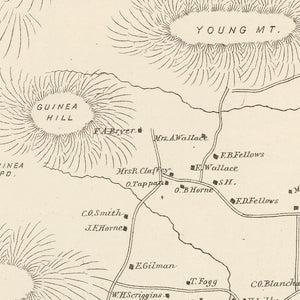 Vintage Map of Sandwich, New Hampshire 1892