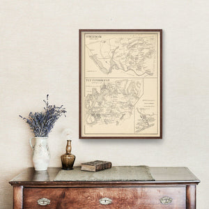 Vintage Map of Freedom, New Hampshire 1892